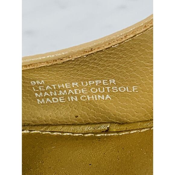 LILLY PULITZER Kristen Slingback Wedge 9M Tan Gold 4.5" Cork Peep Toe Sandal EUC - Picture 14 of 14